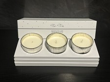 The White Company Mercury Set Of 3 Fir Tree Votive Candles, 3x 85g - BNIB (READ)
