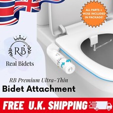 Bidet Toilet Seat Attachment | Ultra-Thin DIY Sprayer | REAL BIDETS BRAND | UK