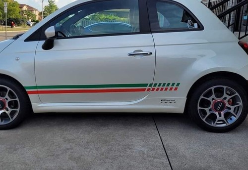 Fiat 500 side racing - , stripes
