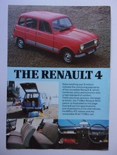 RENAULT 4 orig 1982 UK Mkt