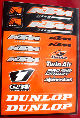Ktm motorcycle sticker - motorcycle, set