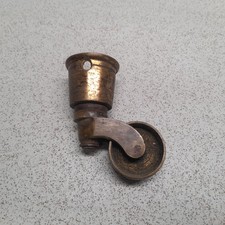 Solid Brass Furniture Wheel Antique/Vintage Castors