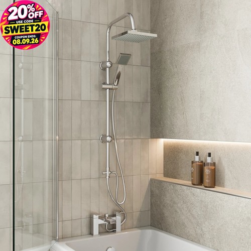 Bathroom square shower mixer - shower,