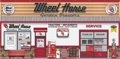Wheel horse garden tractor - horse,
