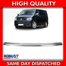 CHROME REAR BUMPER PROTECTOR COVER FOR VOLKSWAGEN T5 TRANSPORTER (2003-2015)