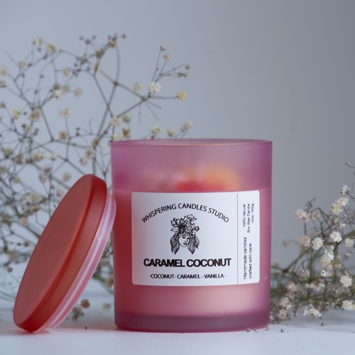 Caramel coconut handmade soy - caramel, coconut-
