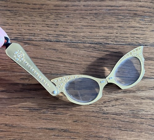 Vintage cat eye lorgnette - cat,