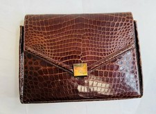 Vintage Brown Crocodile Skin