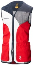 Browning Sporter Clay Shooting Vest - Red Clay Pigeon Shooting Skeet Vest