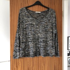 Vera & Lucy Ladies Jersey Style Black Brown Layering Autumn Winter Top 16