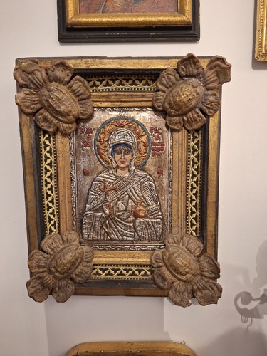 Orthodox icon mary - encased, in