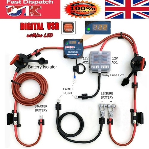 Split charge relay kit - split,