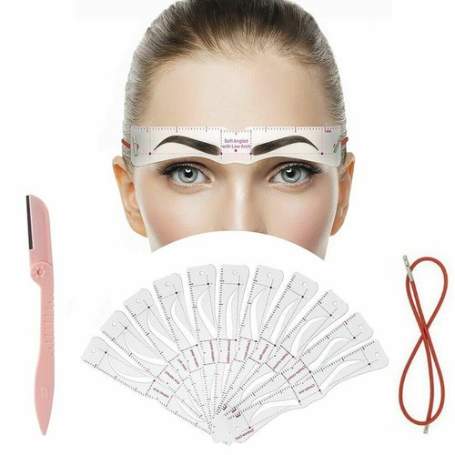 14pcs eyebrow stencils shaper - stencils,