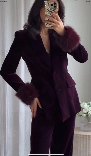 Zara velvet blazer with faux - velvet,