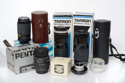 Vintage boxed camera lenses - vintage,