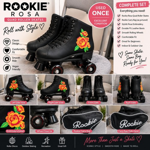 Rookie rosa black quad roller - rookie,