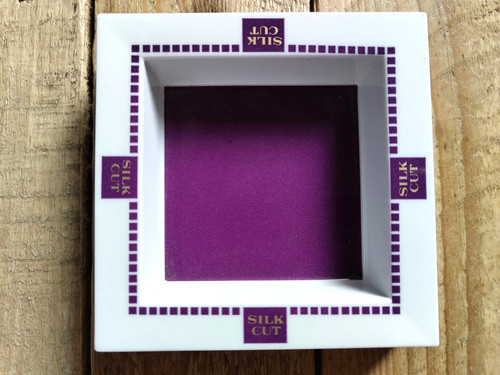 Silk cut ashtray 1970 pub - cut,
