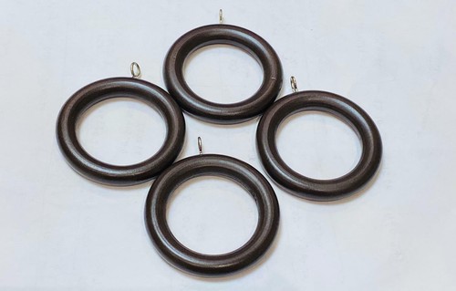 Solid wooden curtain rings 6 - solid,