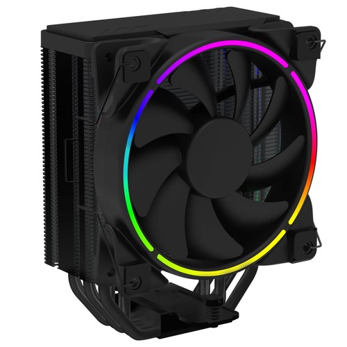 Gamemax 500 black cpu cooler - black,