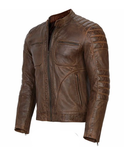 Mens vintage cafe racer brown - vintage,