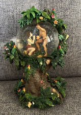 RARE Disney Tarzan Jane Snow Globe Blossoming Love Tree TWO WORLDS Musical Works