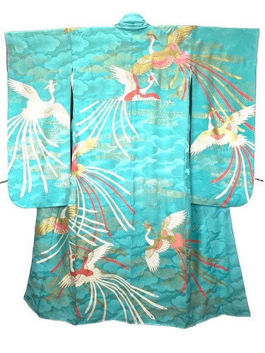 Vintage japan furisode silk - japan,
