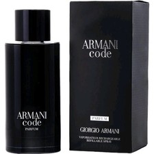 GIORGIO ARMANI CODE PARFUM REFILLABLE FOR MEN 4.2o.z/125mL SEALED