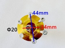 DISC CARRIER HUB CNC 20MM AXLE WITH 6MM KEYWAY GO KART TRIKE SPROCKET