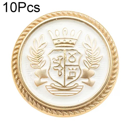 10pcs round metal buttons - 10pcs,