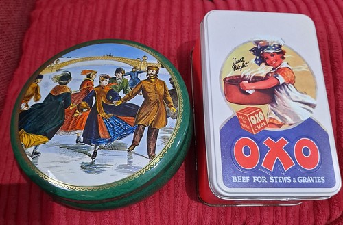 Pair vintage tins 1 - pair, of