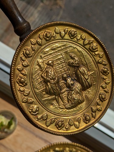 Decorative small brass - brass, bed