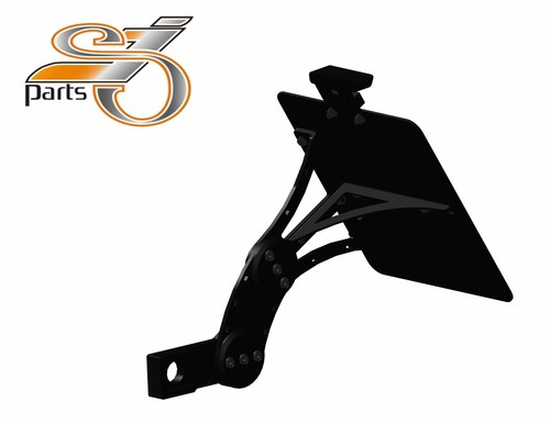 Side license plate holder - license,