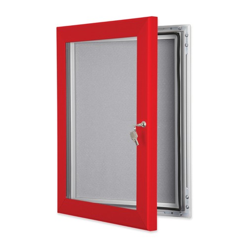 Red outdoor lockable pin - lockable,