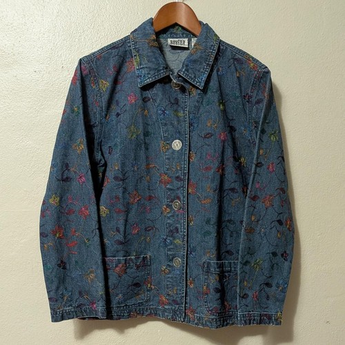 Vintage y2k embroidered denim - y2k,