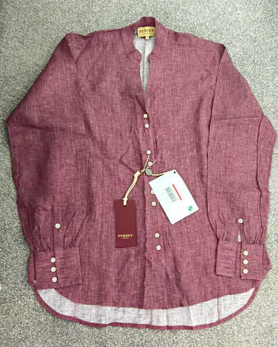 Purdey burgundy solid collared - burgundy,