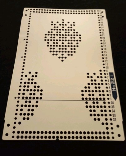 Knitting machine punch card - punch,