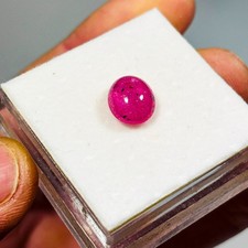 Natural Red Ruby Africa Cabochon Oval Gemstone 4.95 carat 11x9mm E0-1433