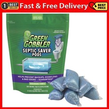 Septic Saver Pods - Sewage & Septic Tank Cleaner - Bacteria Enzyme Packs for Mon