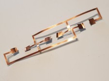 Scalextric Track Digital Corner Power Tap Circuit Sheet Flat Wire Copper Trace B