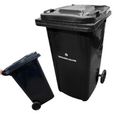 BLACK WHEELIE BIN 240L OUTDOOR