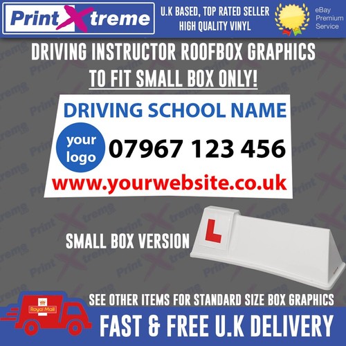 Driving instructor roof box - instructor,