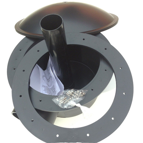 Pond sump bottom drain - bottom, dome