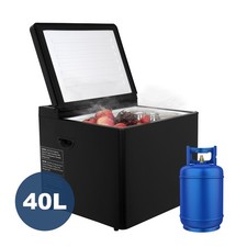 Smad 40L 3 WAY 12V 220V LPG Camping Fridge RV Refrigerator Caravan Drinks cooler