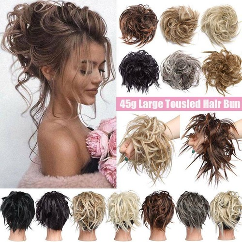 Large tousled messy bun - large,