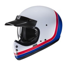 HJC V60 Scoby MC21 Motorcycle Helmet White Red Blue