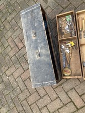 Old Carpenters Wooden Tool Box