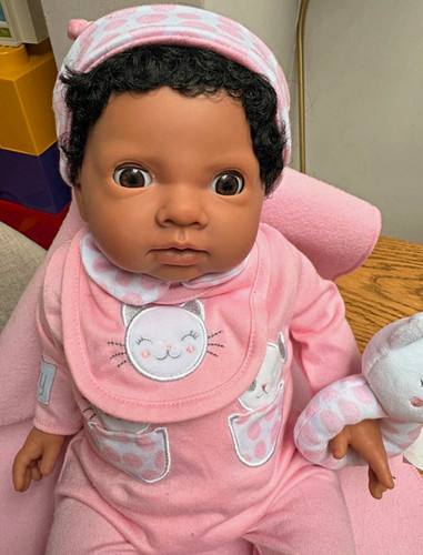 Tiny treasures baby doll - doll, dark