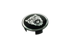 JAGUAR GROWLER 1995-2009 ALLOY WHEEL BADGE BLACK/SILVER C2C30081