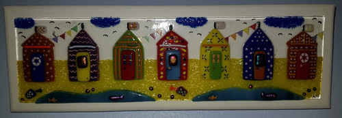 Fused glass art - art, seaside