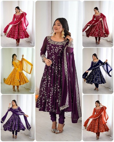 Churidar anarkali suit - anarkali, indian